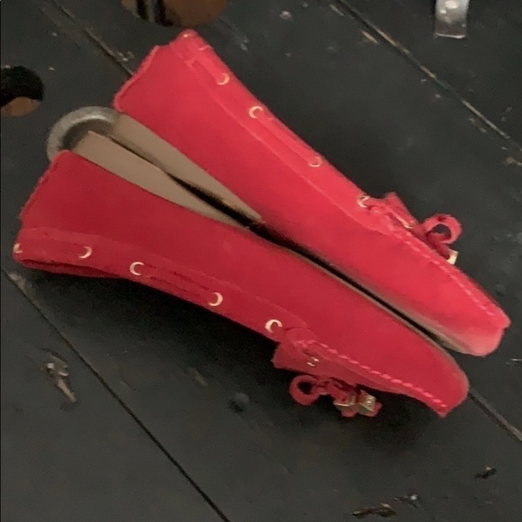 Michael MICHAEL KORS Red Amber Moc Suede Loafers - Picture 3 of 14